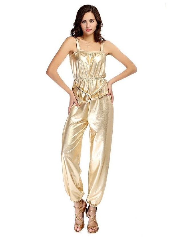 gold jumpsuit plus size